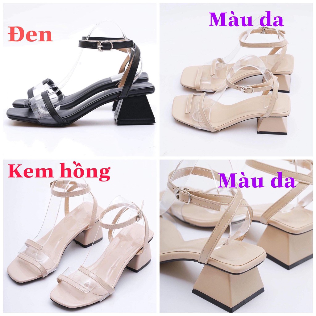 Sandal cao gót nữ siêu xinh dáng Hàn Quốc cao 5cm - s40