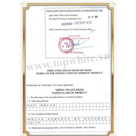 Top white D3 50+ chống nắng và 40+