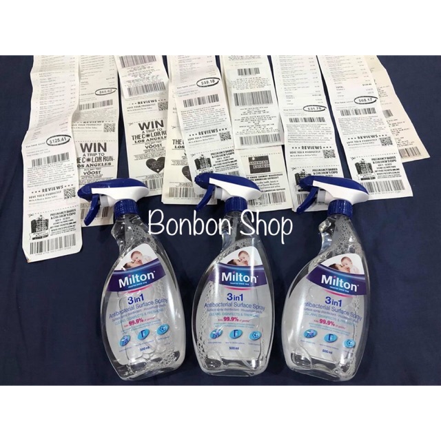 XỊT KHÁNG KHUẨN MILTON 500ML