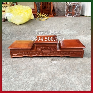 Tam cấp gỗ hương kê bát hương-Đế kê bát hương