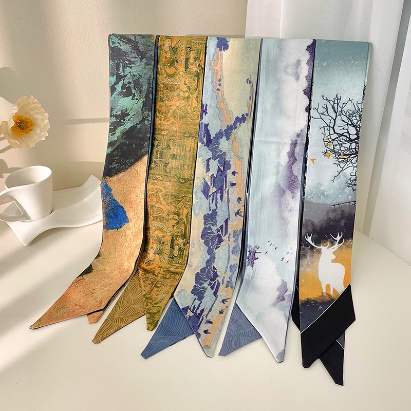 Dây Buộc Tóc Nơ Lụa Phong Cách Hàn Quốc Mới 2022