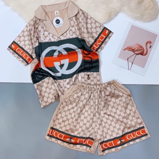 Bộ lụa pijama mặc nhà