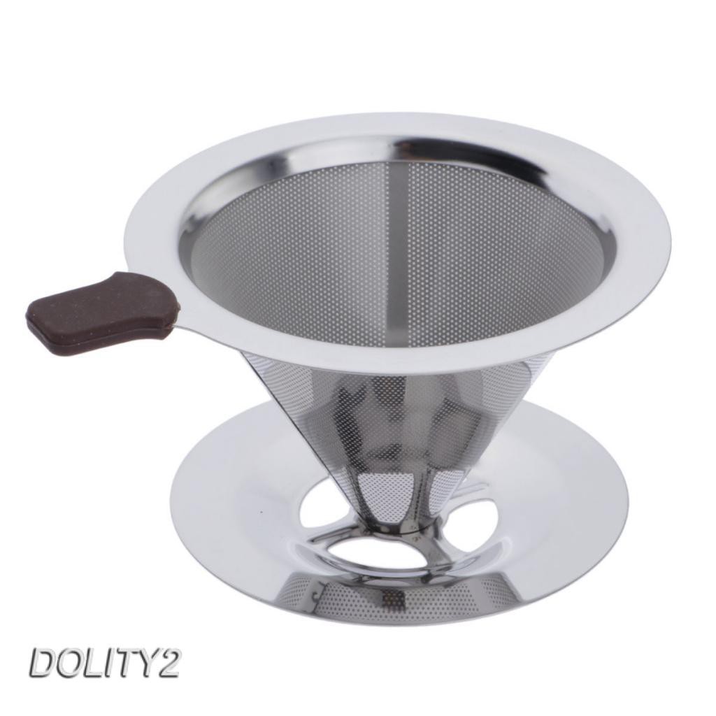 1 Bộ Lọc Cà Phê Hình Nón Bằng Thép Không Gỉ Tái Sử Dụng Được 12.5cm A