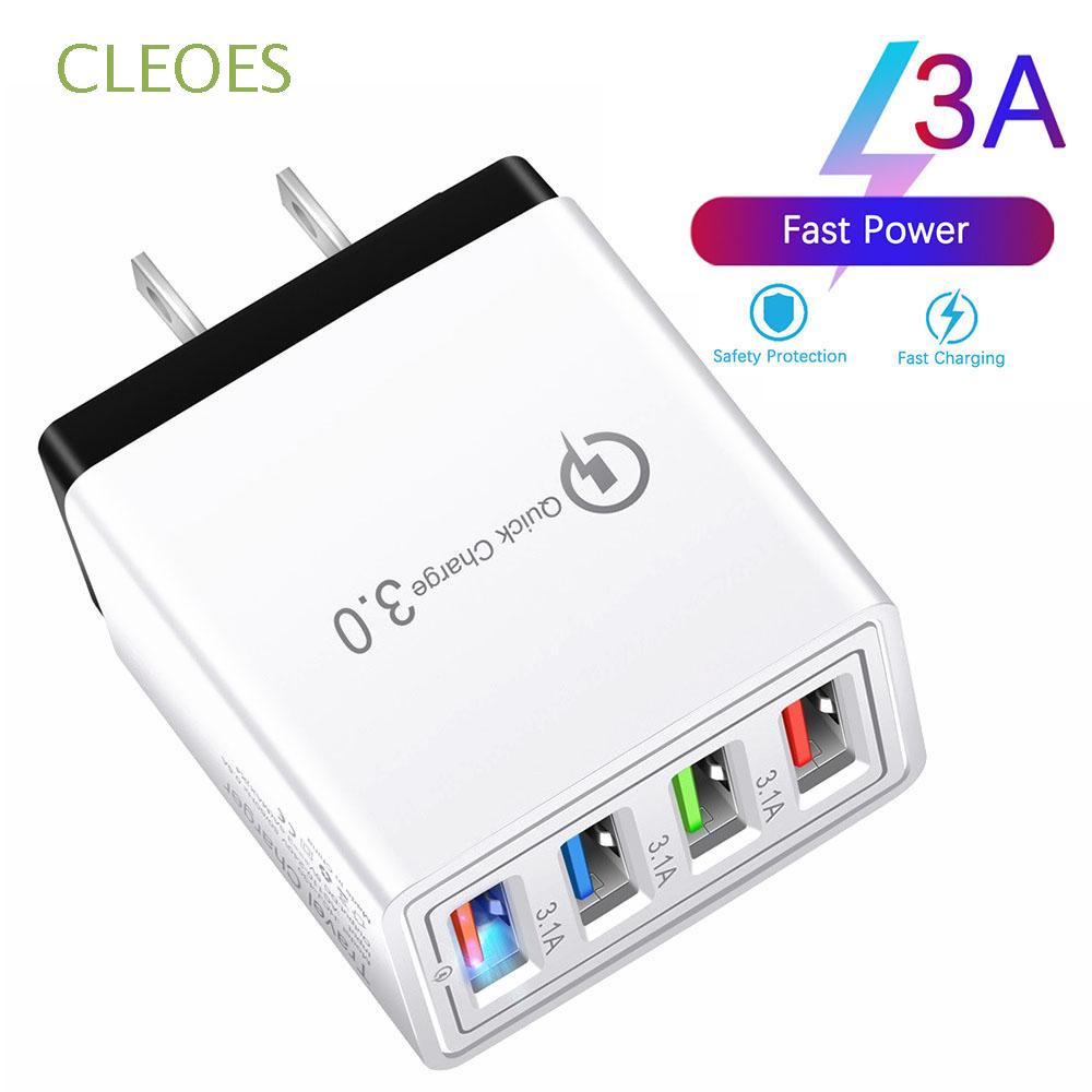 Củ sạc nhanh 4 cổng chất lượng cao nhiều màu tùy chọn