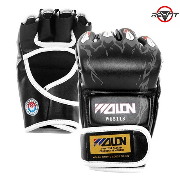 [Reefit Sport] Găng tay đấm boxing hở ngón MMA Wolon