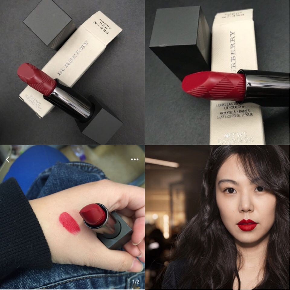 Son Burberry 433 Poppy Red Màu Đỏ Trầm 