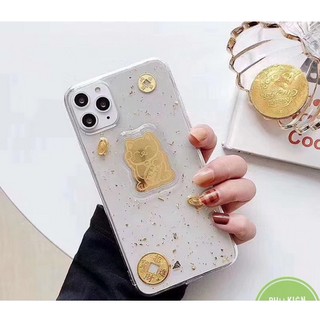 Ốp lưng iphone Mèo thần tài rinh tài lộc + Hổ vàng may măn cho Iphone 7/8plus đến 13 /pro/promax