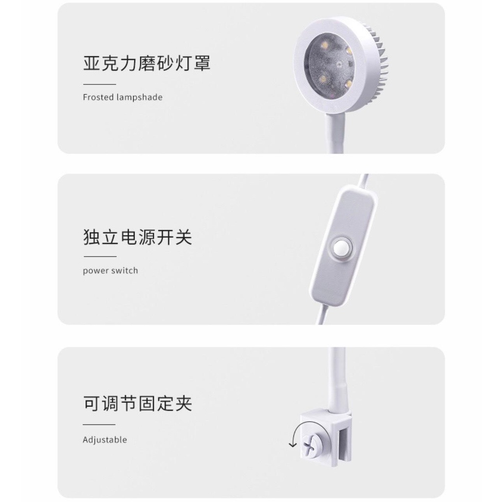 Đèn bể cá mini napall siêu sáng sử dụng chân cắm USB 12v chống giật phù hợp cho bể cá tép cảnh thủy sinh 40cm trở lại