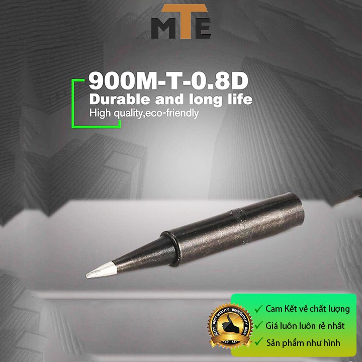 Mũi Hàn Hakko 900M-T-0.8D đen (Loại tốt) Mũi hàn thiếc tương thích với mỏ hàn 907, 936...