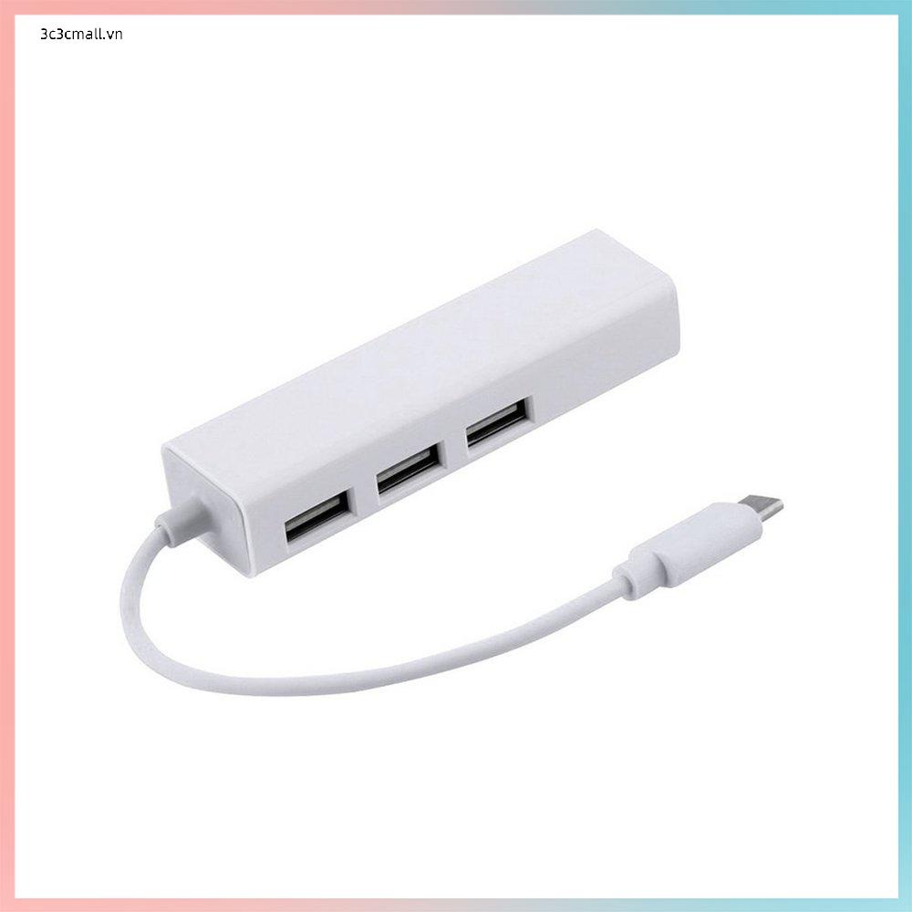 ⚡Promotion⚡Hot New USB 3.1 Type C USB-C Multiple 3 Ports Hub with Ethernet Network LAN Adapter Eletronic Hot