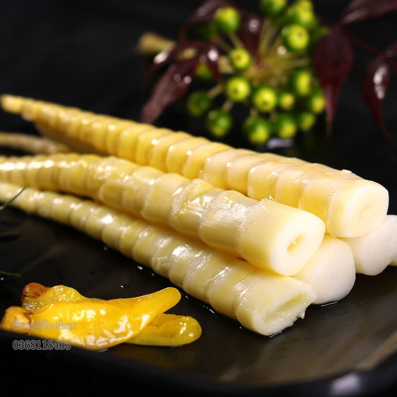 Măng Trúc Muối Cay Đặc Sản Tứ Xuyên gói 30gr - Snackseeker - Măng Trúc Cay giòn siêu ngon