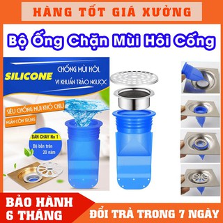Bộ Ống Chặn Mùi Hôi Cống 💰FREESHIP💰 Bộ nắp đậy cống thoát nước giữ vệ sinh