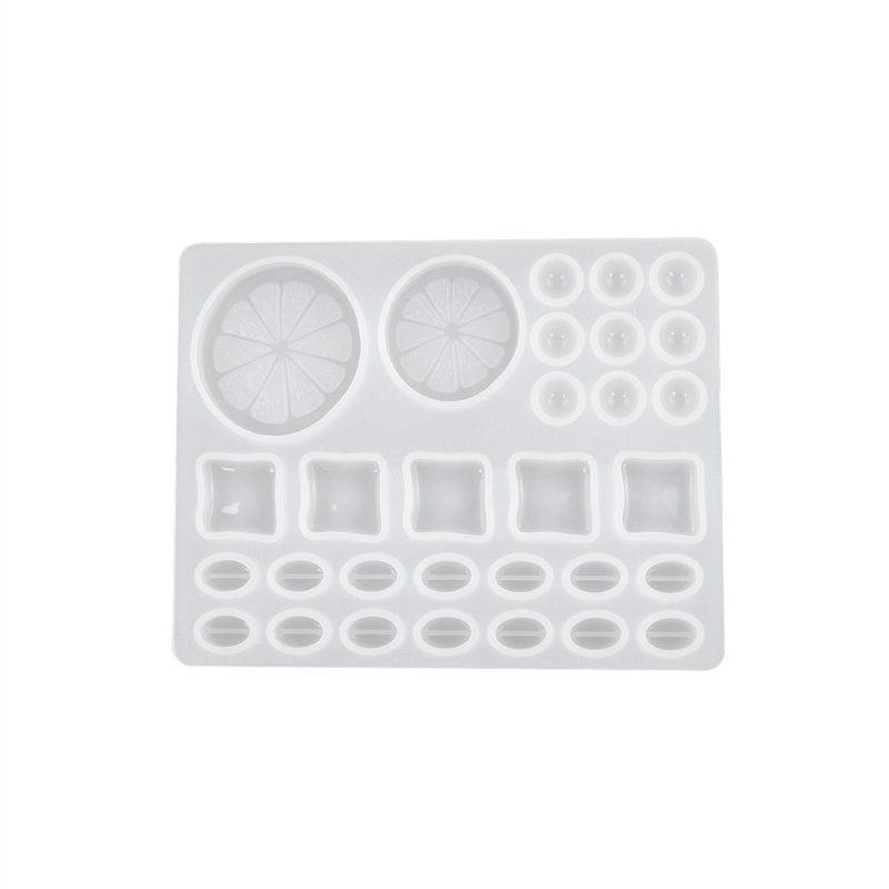 Khuôn Silicone Làm Đế Lót Ly Hình Quả Chanh / Giọt Nước Bằng Resin Pha Lê Diy