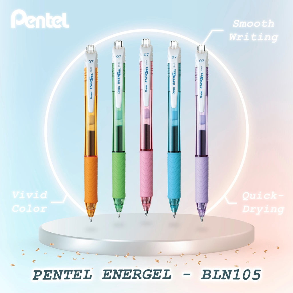 Bút Bi Nước Nhật Bản Pentel Energel X BL107 Ngòi 0.7 Mực Đen