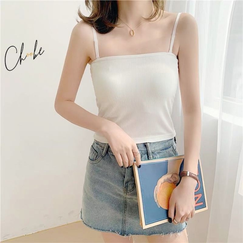 Áo hai dây mặc trong chất cotton 4 chiều mịn mát