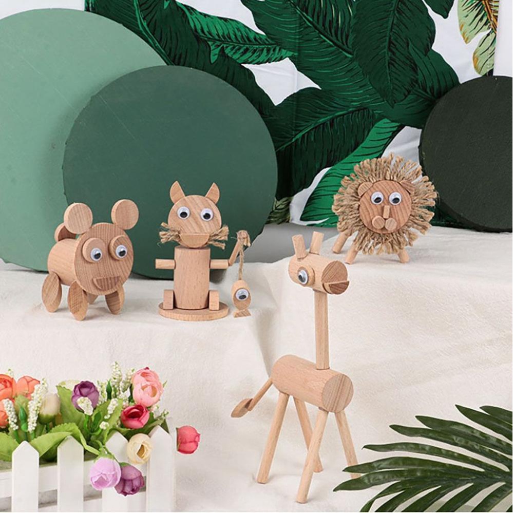 YIYU 1 Bộ Mô Hình Động Vật Nhỏ Tự Trang Trí Sáng Tạo Cho Bé