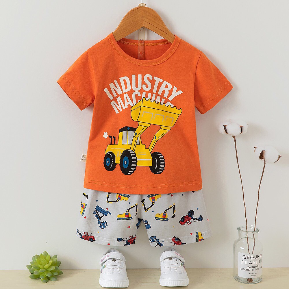 Đồ bộ cho bé trai cotton Quảng Châu cao cấp (8-16kg)