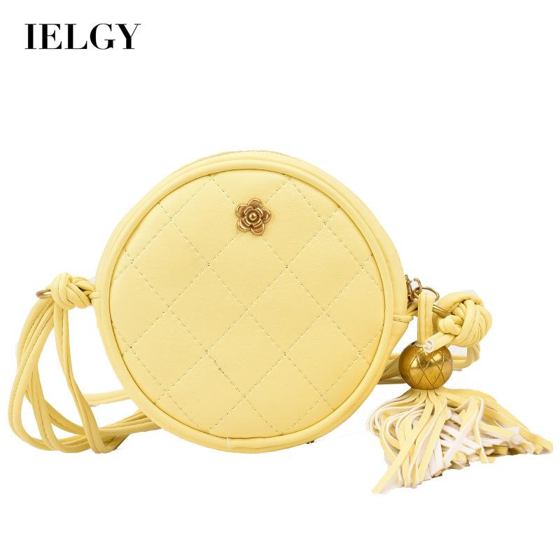 Túi Đeo Vai Hình Tròn Cỡ Nhỏ Phối Tua Rua Thời Trang Cho Nữ