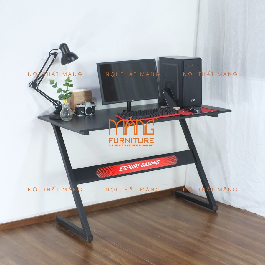 Bàn gaming, bàn học chân z, để máy tính, làm việc cho sinh viên, học sinh giá rẻ mẫu BLVZG