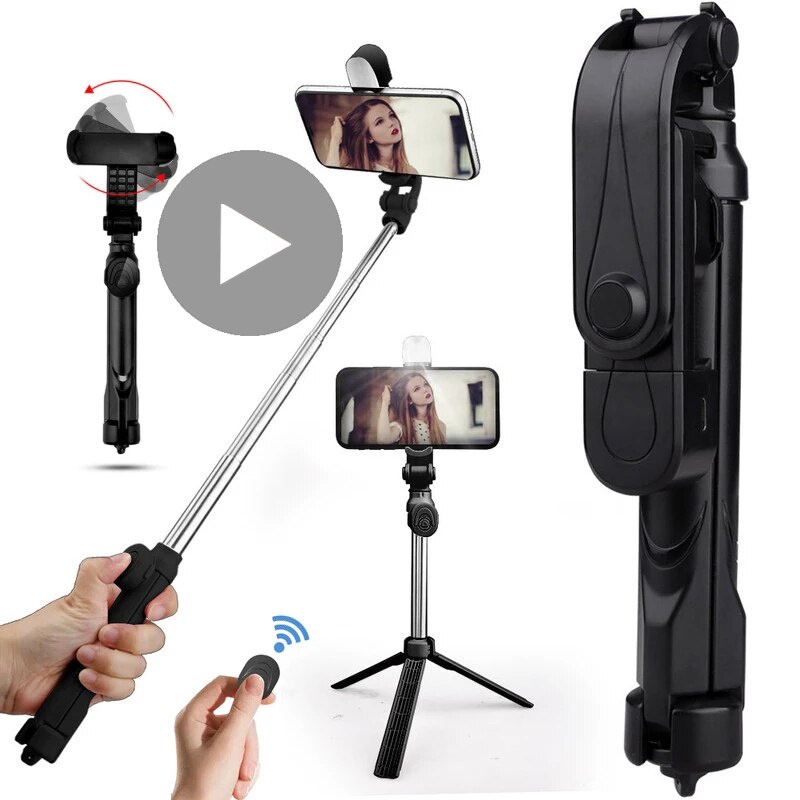 Gậy Chụp Ảnh Tự Sướng XT10s Có Chân Đế Tripod Dành Cho iPhone Android