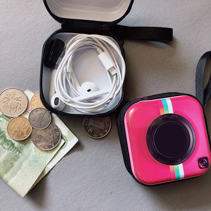 1 Túi Đựng Tai Nghe / Tiền Xu Mini Bằng Thiếc Phong Cách Retro Sáng Tạo Pouc