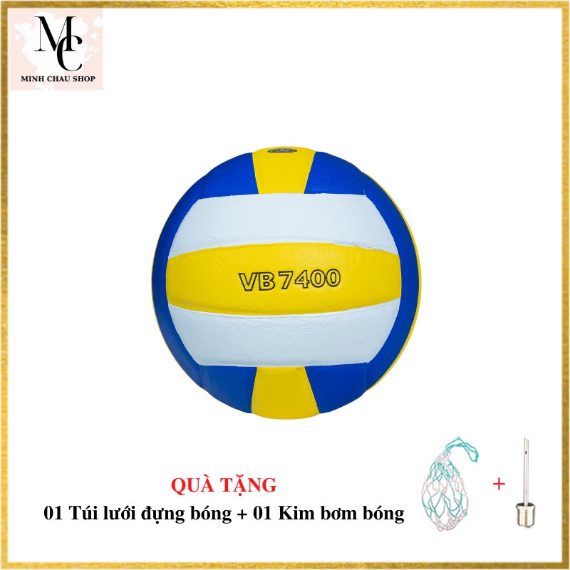 Bóng chuyền Thăng Long da Nhật VB7400 tiêu chuẩn thi đấu, hàng chính hãng - tặng kim bơm bóng và túi