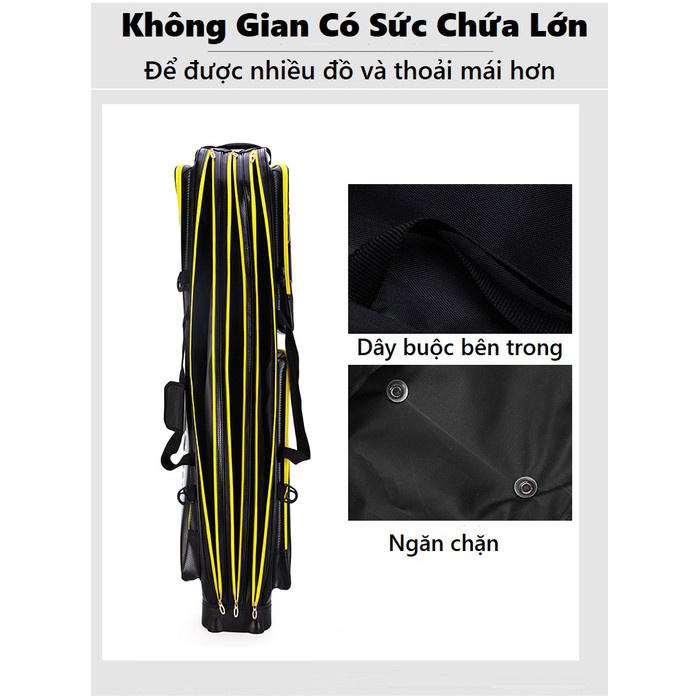 Bao Đựng Cần Câu Cá Cao Cấp Super TCC02 125cm Dung Tích Lớn Siêu Bền - Sanami Fishing