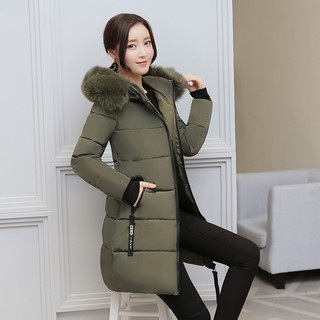 Mùa Đông 2020 Phiên Bản Hàn Quốc Nhẹ Xuống Đệm Áo Khoác Nữ Giữa Chiều Dài Slim-Fit Đệm Áo Khoác Ngoài T