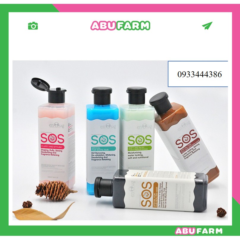 [chính hãng KỲ NAM] Sữa Tắm SOS dành cho chó mèo - 530ml