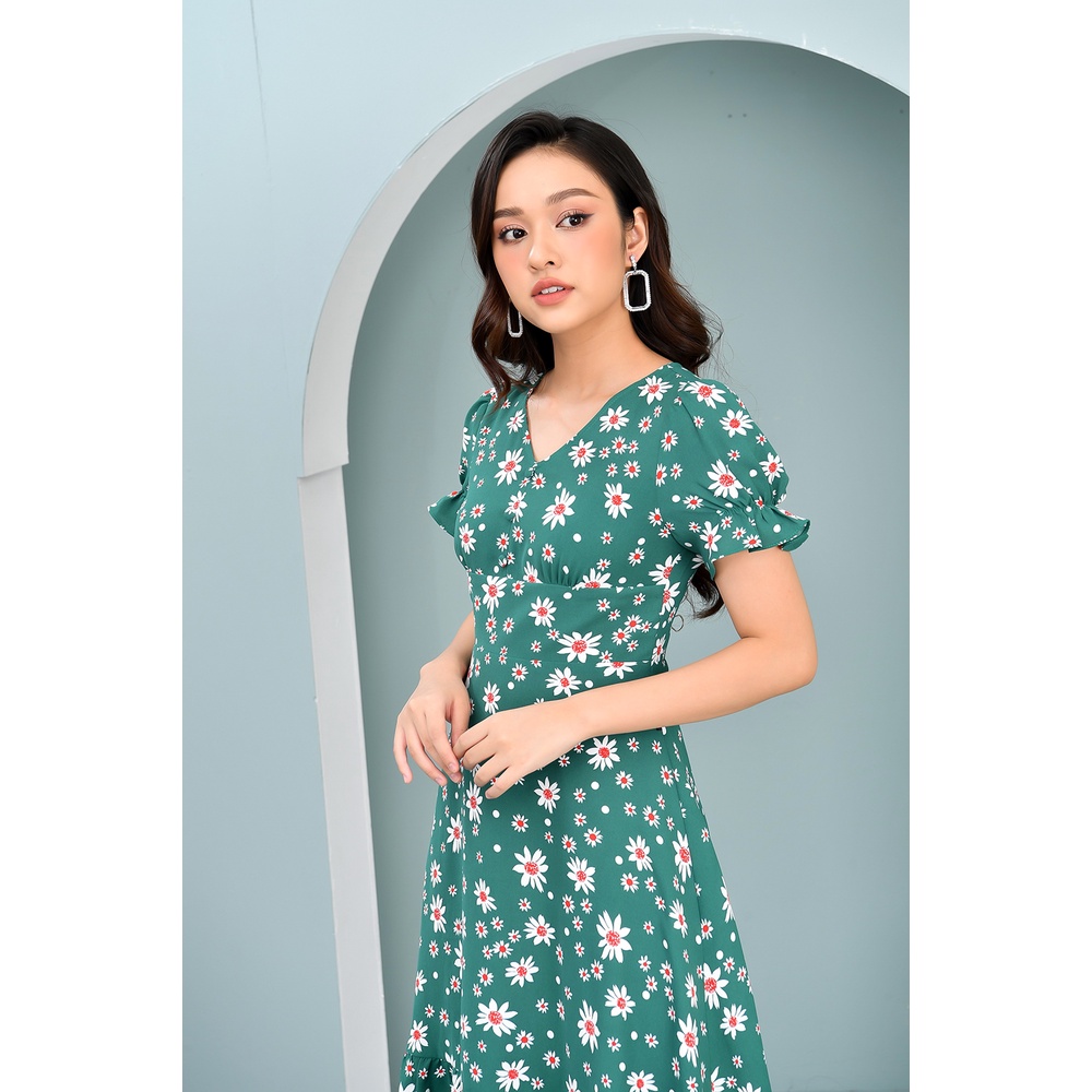 Váy Hoa Vintage Thiết Kế Nữ Dáng Xòe LUPERI LFV3198 Cho Bạn Nữ Đi Chơi Đi Dạo Phố