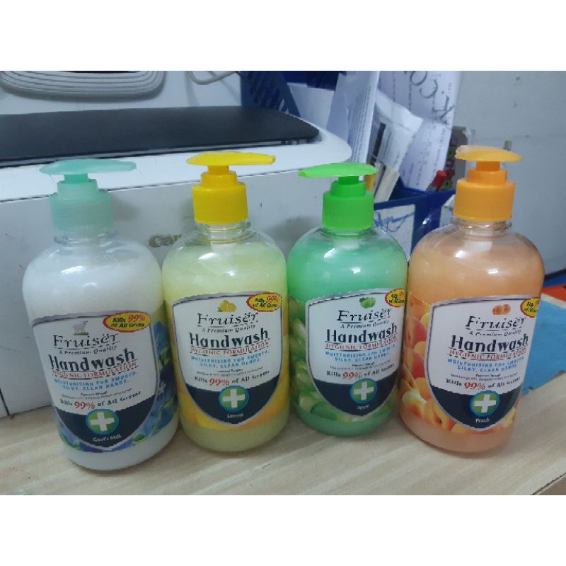 Nước rửa tay dưỡng da diệt khuẩn Fruiser hand wash của Malaysia (500ml)