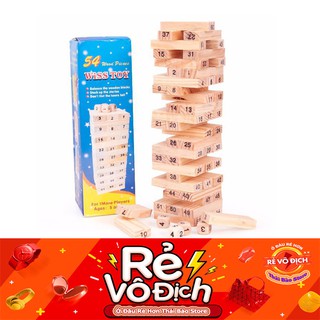 Trò Chơi Rút Gỗ 54 Thanh (Vân Gỗ) TB0178