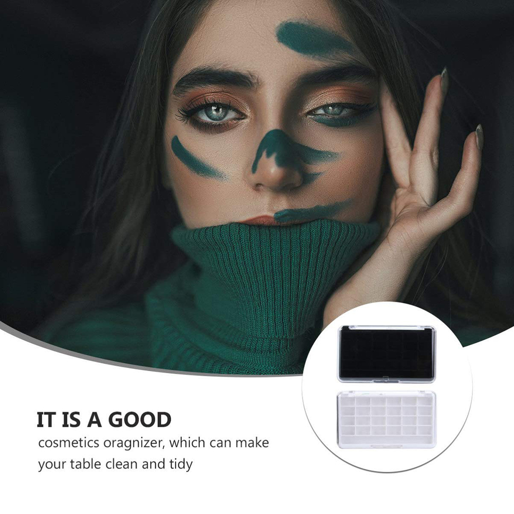 [Hàng mới về] Hộp đựng mỹ phẩm rỗng 24 ngăn bằng nhựa tiện lợi