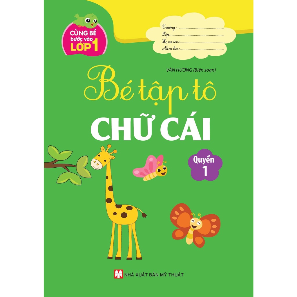 Bộ Sách Tô Chữ Và Số Cho Bé Chuẩn Bị Vào Lớp Một