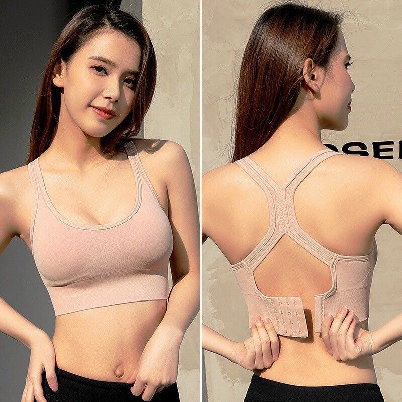 Áo Bra Tập Gym Yoga Nâng Ngực Kèm Mút Đệm Định Hình 3 móc Cài 385