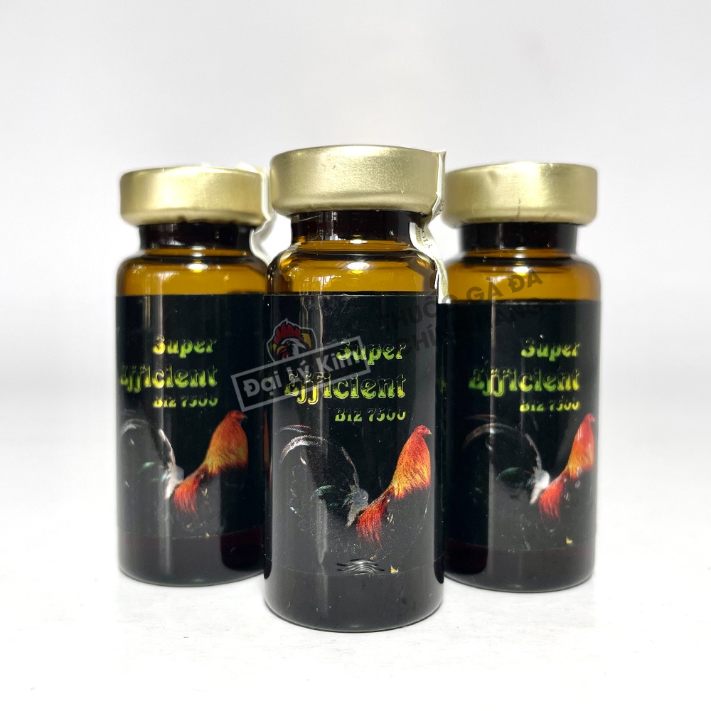 Dinh dưỡng nuôi gà đá tăng bo B12 7500, chai 10ml, nhập khẩu Mexico chính hãng