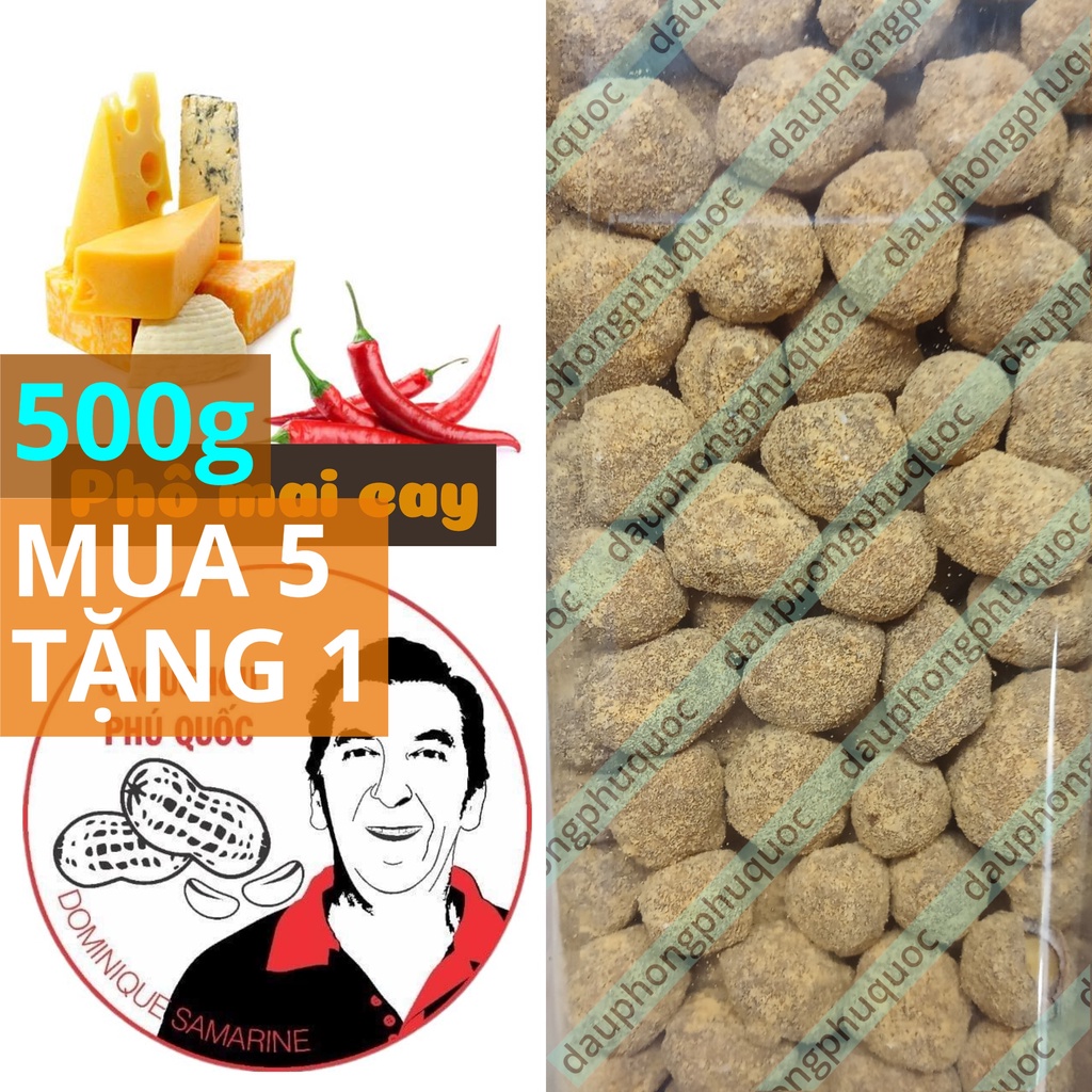 Đậu phộng phô mai cay CHOUCHOU PHÚ QUỐC ÔNG TÂY - hũ 500g