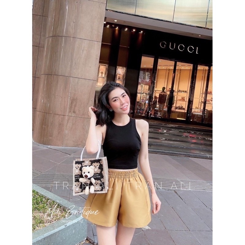 quần  sooc phồng 2 lớp tác ta