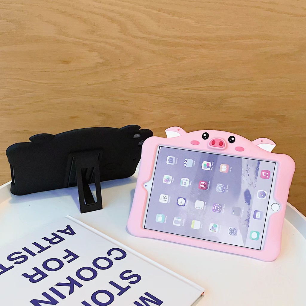 Ốp lưng họa tiết hoạt hình có giá đỡ cho điện thoại iPad Mini 1/2/3/4 Mini 5 Air/Air2 Pro10.5/9.7 2017-2018