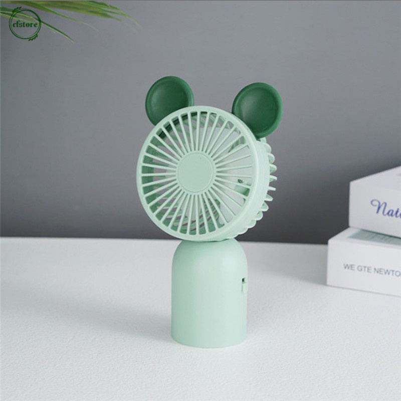 Quạt Mini Cầm Tay 3 Tốc Độ Dễ Thương Có Thể Điều Chỉnh Kèm Sạc USB Tiện Dụng Cho Gia Đình / Ngoài Trời