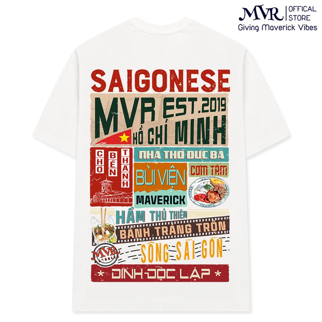 Áo thun Sài Gòn người SAIGONESE VER2 phông cotton mát under form unisex rộng tay dài lỡ genZ saigon fact localbrand MVR