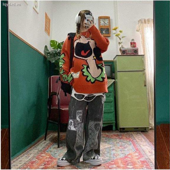 Quần Jean Ống Rộng Phong Cách Hip Hop Cá Tính Cho Nam Và Nữ