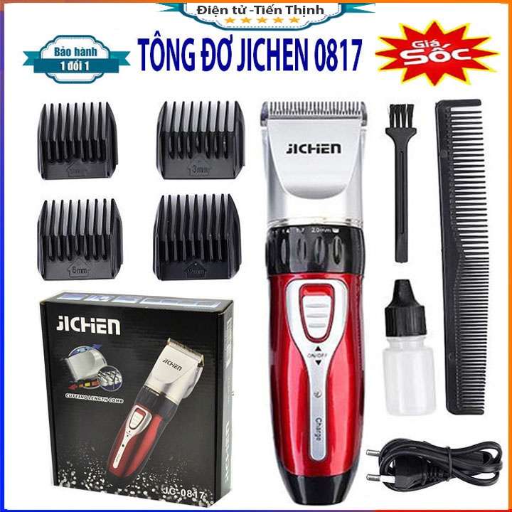 Tông đơ cắt tóc gia đình Jichen 0817 kèm nhiều quà tặng