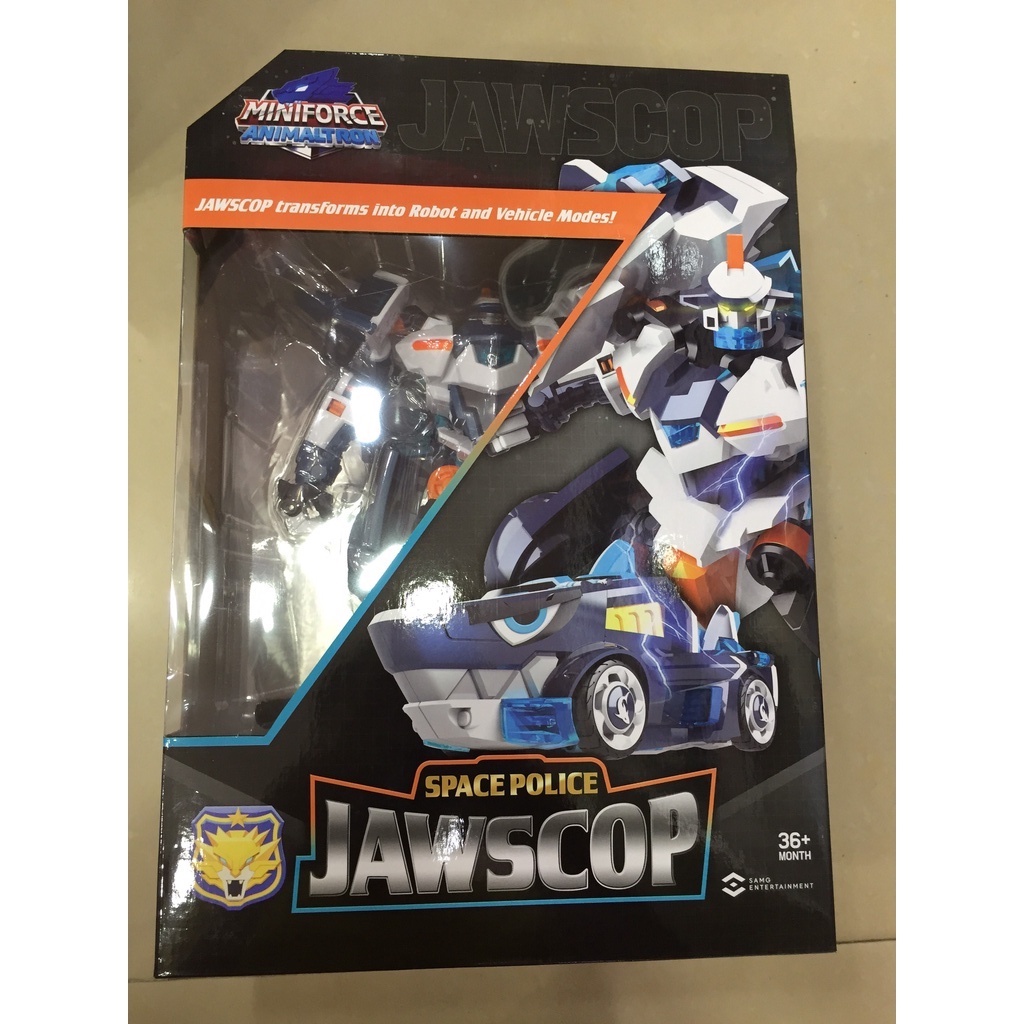 Đồ chơi Siêu Robot Cảnh sát vũ trụ Cá mập Jaws Cop SKU 309001 - MINIFORCE chính hãng - CHIẾN BINH THÚ