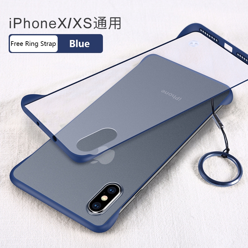 Frameless Casing iPhone 12 Mini SE 2020 XS Max XR X 6 6S 7 8 Plus Ốp điện thoại không viền khung chống dấu vân tay dành