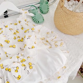 Váy 2 Dây Cherry Cho Bé Gái Chất Thô Cao Cấp
