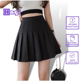 Chân váy tennis chữ A xếp ly lưng cao chân váy bigsize xếp ly ngắn Hagi (có size XL, nhắn tin riêng cho shop)