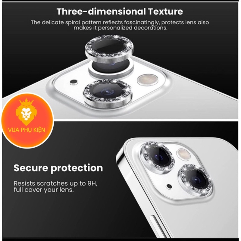 Kính cường lực nhũ kim tuyến bảo vệ Camera 14 13/13pro/13 pro max 11/11Pro/11 Pro max/12/12 Pro/12 Pro Max