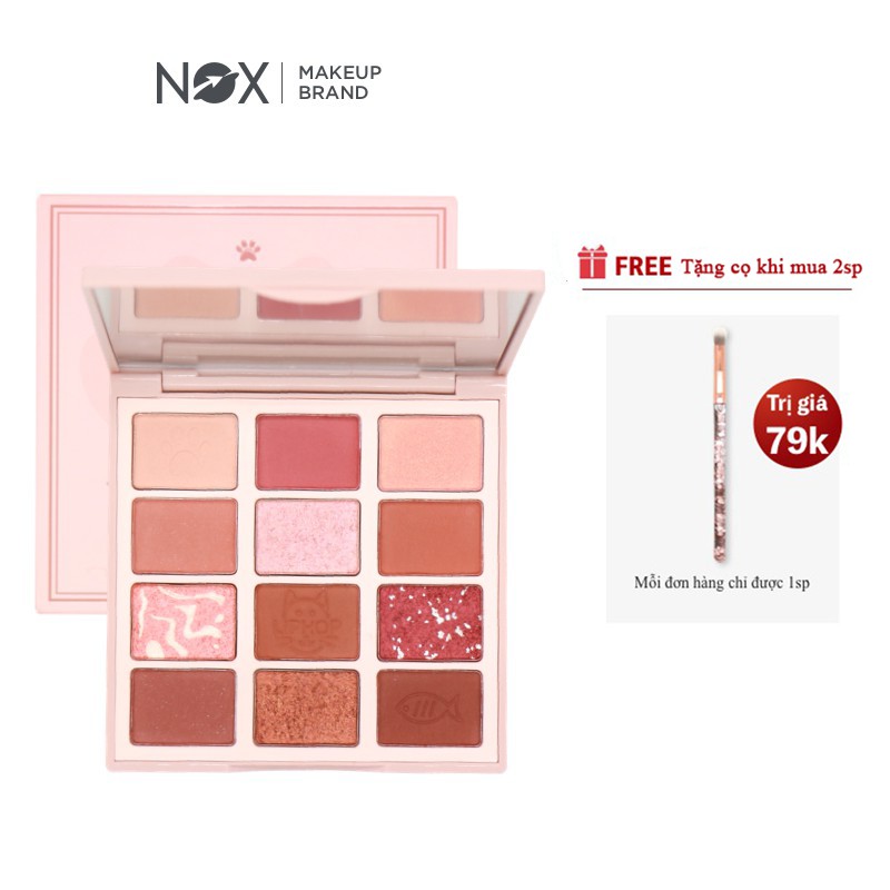 Bảng Phấn Mắt NOX 15g 12 Màu Trang Điểm Chất Lượng Cao