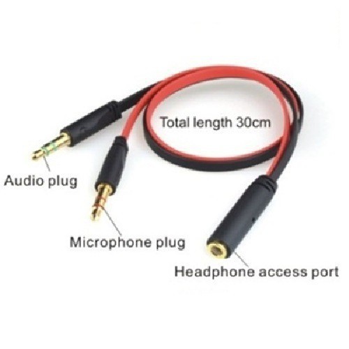 Giá Hủy DiệtJack gộp audio và mic 3.5mm  Jack gộp tai nghe 3.5 -DC1307 đen đỏHàng chất lượng